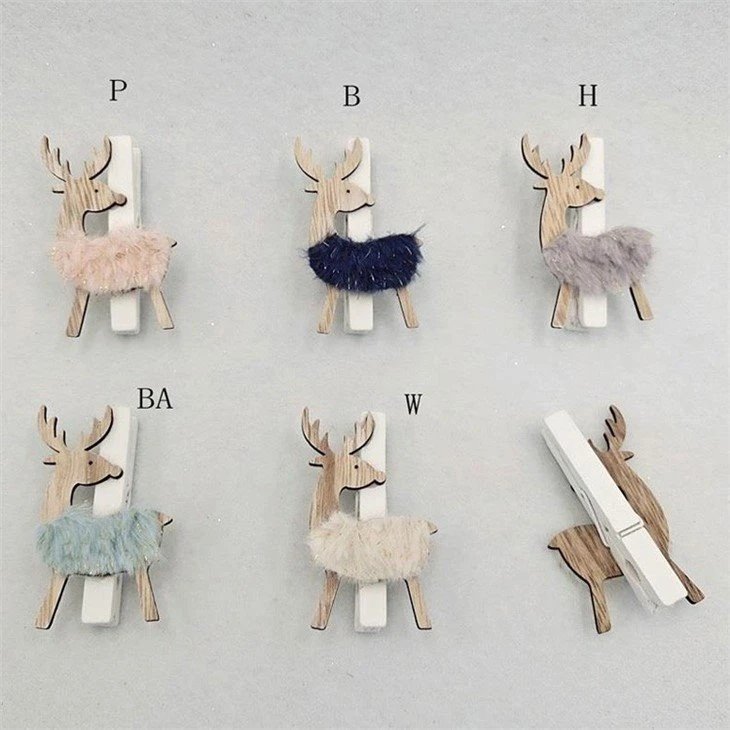 Christmas Wooden Clips