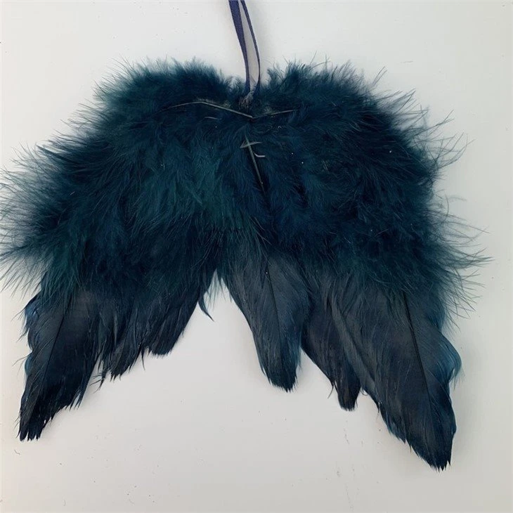 Feather Angel Wings Christmas Ornament