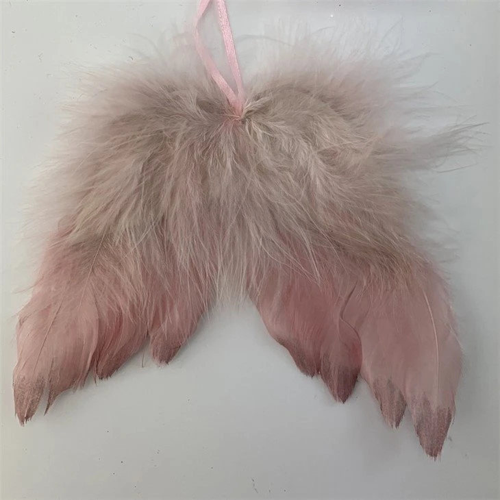 Feather Angel Wings Christmas Ornament