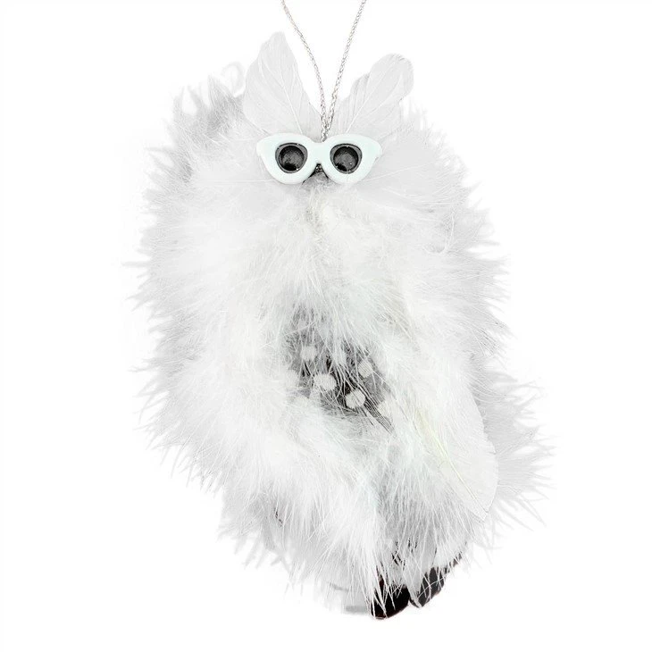 Feathered Owl Ornaments
