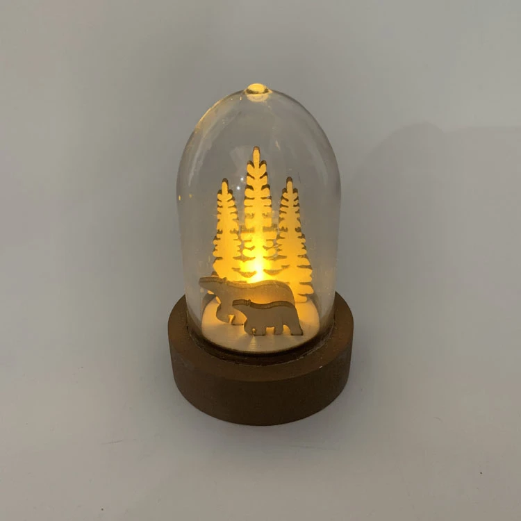 Glass Dome with LED Lights