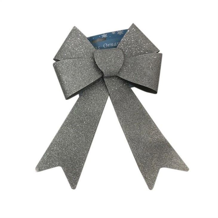 Silver Christmas Bows for Tree