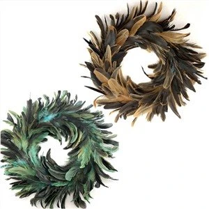 Chicken Feather Wreath