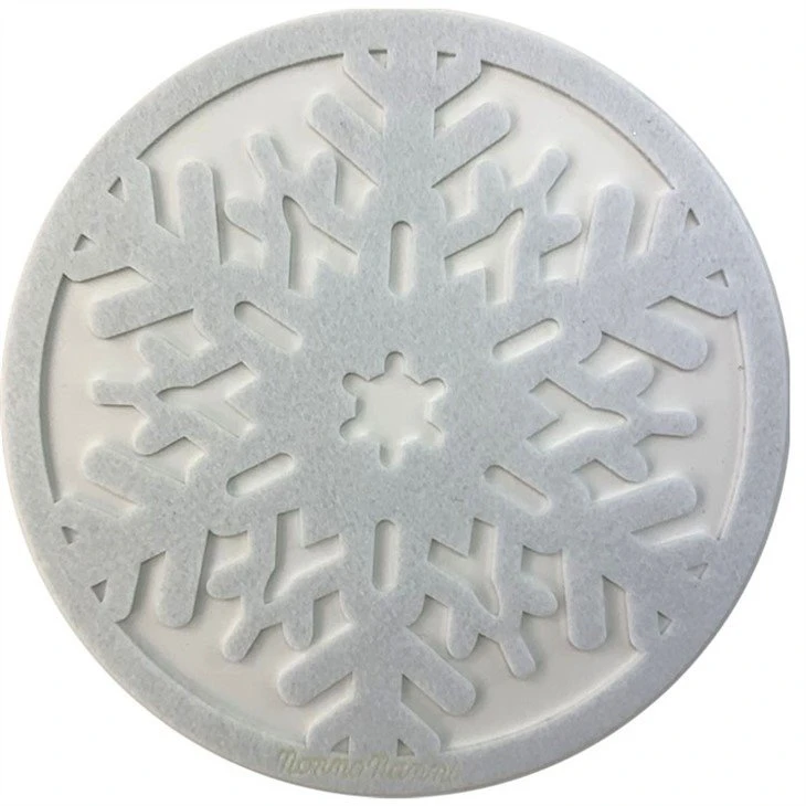 White Felt Snowflake Placemats