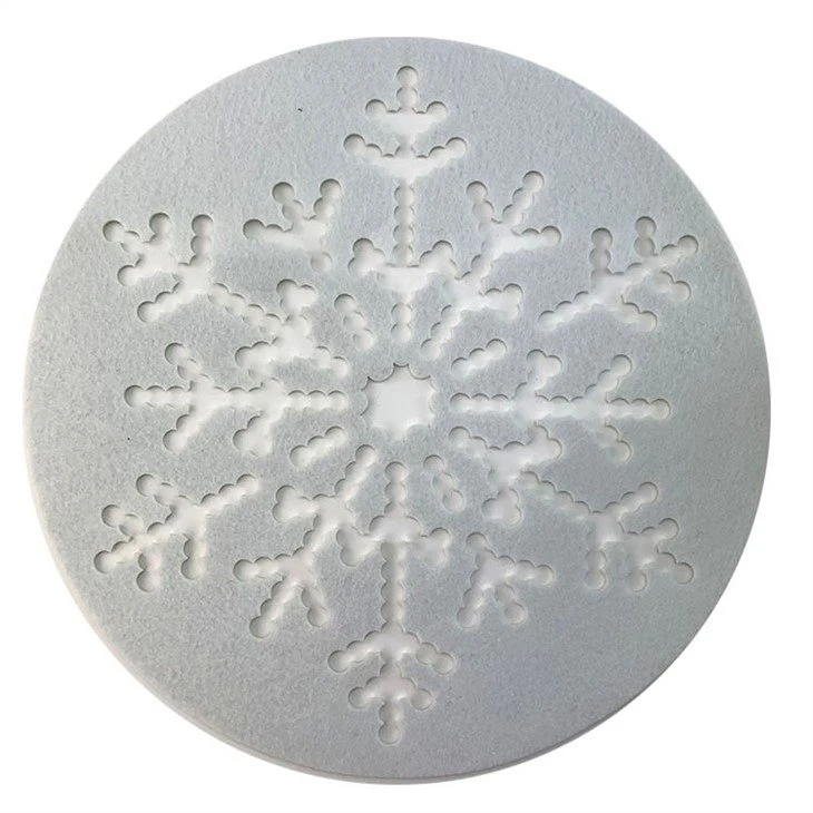 White Felt Snowflake Placemats