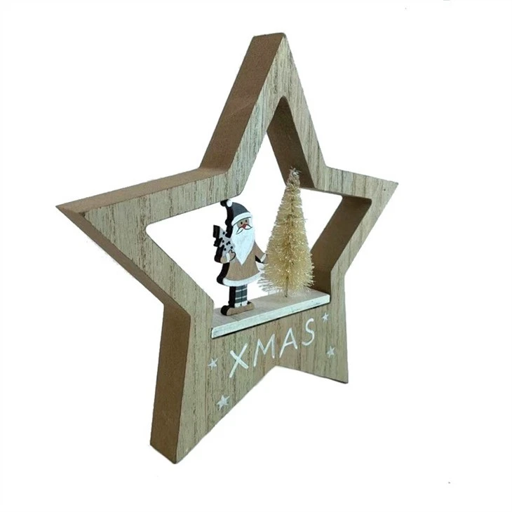 Wooden Christmas Table Decorations