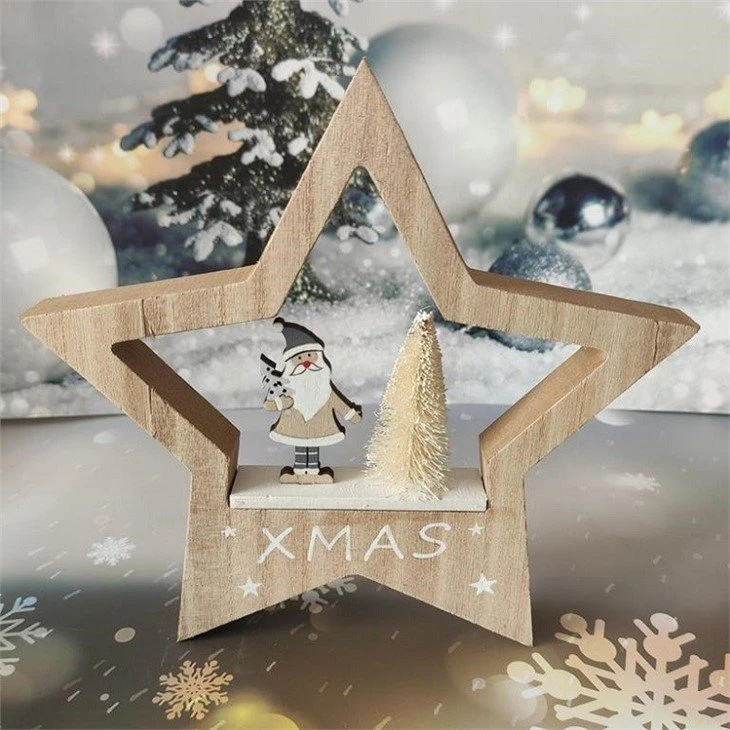 Wooden Christmas Table Decorations