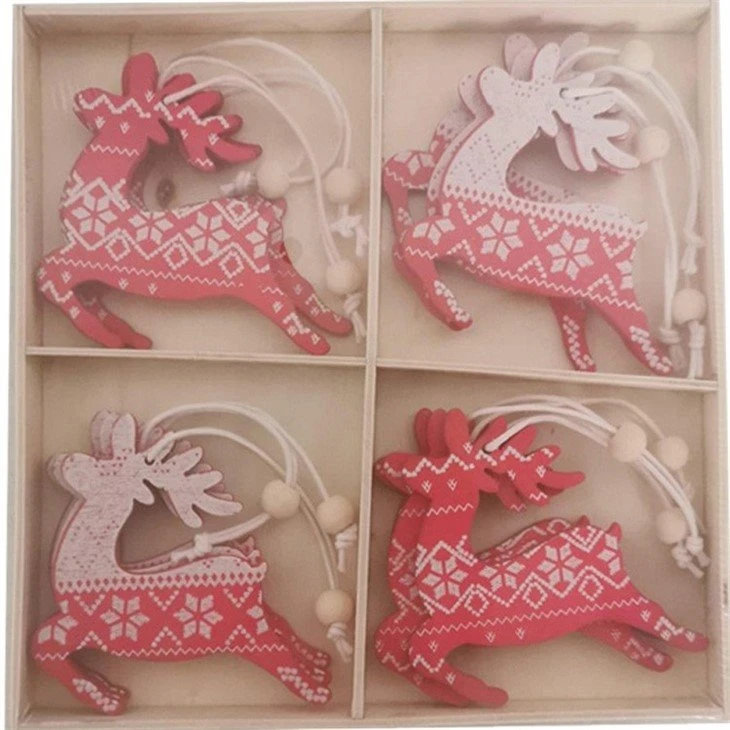 Wooden Christmas Tree Decoration Set