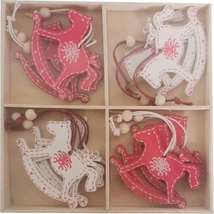 Wooden Christmas Tree Decoration Set