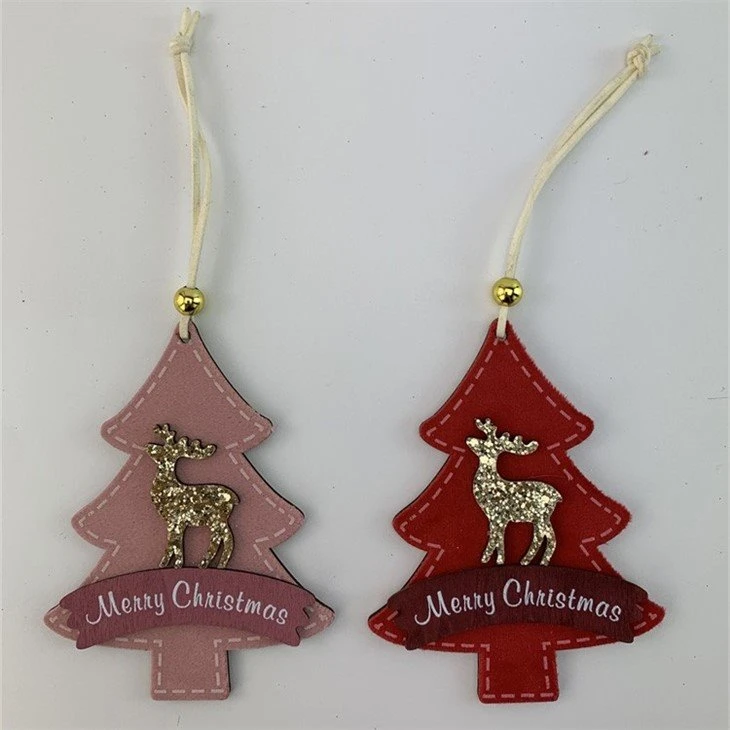 Wooden Christmas Tree Hanging Decoration