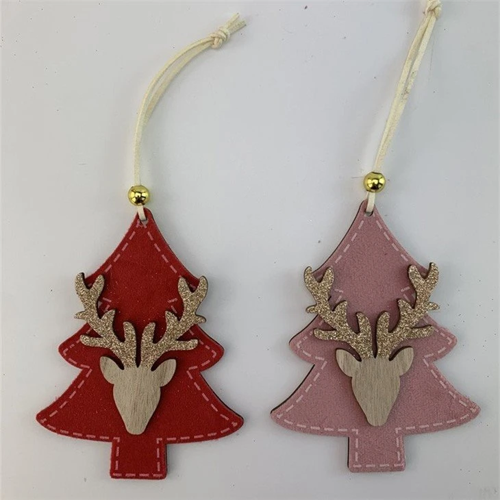 Wooden Christmas Tree Hanging Decoration