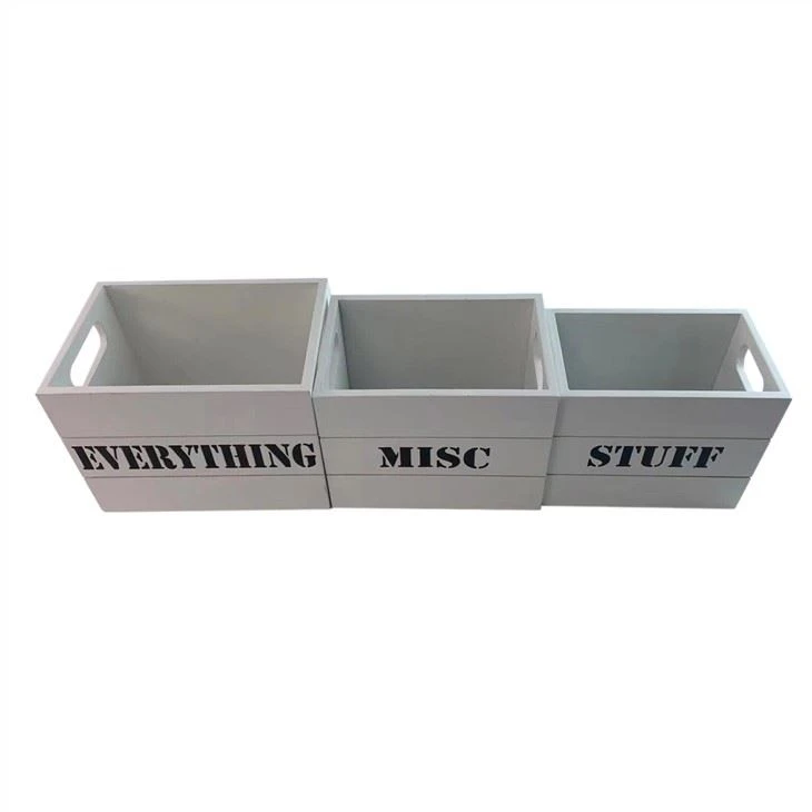 Wooden Storage Box Set