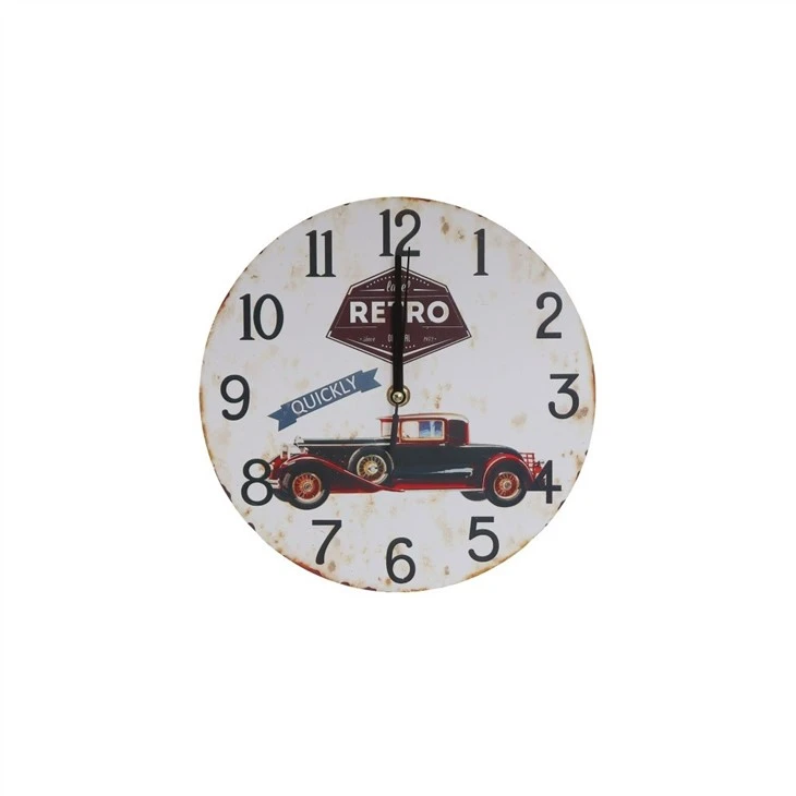 Modern Home Decoration Gift Retro Wooden Wall Clock For Living Room