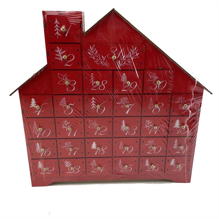 Wooden Advent Calendar Box Drawers