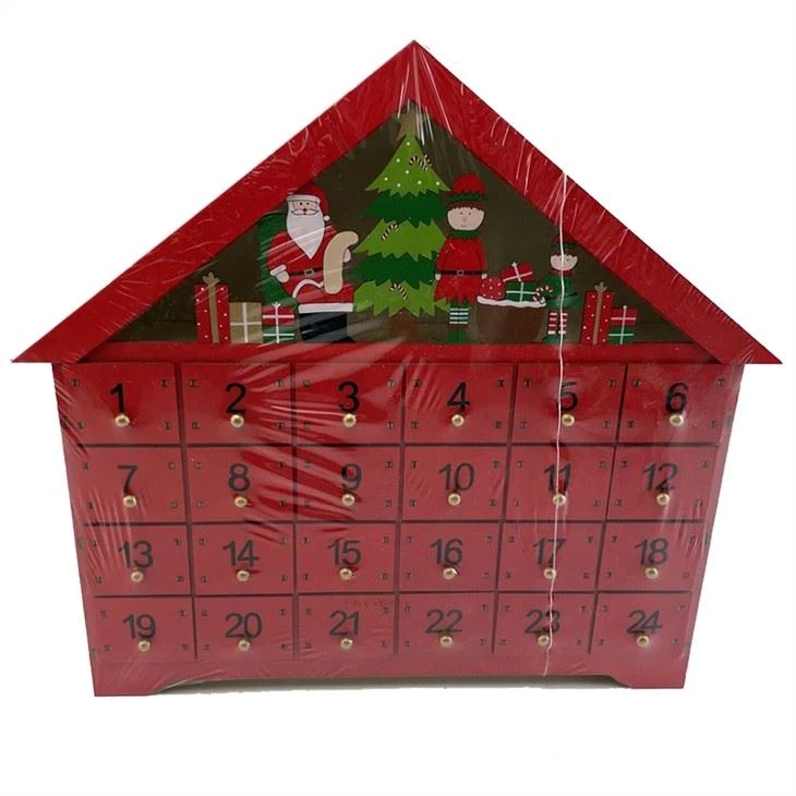 Wooden Advent Calendar Box Drawers