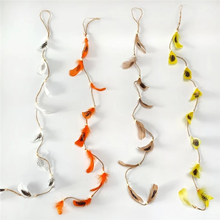 2023 New Products Easter Feather Ribbon With Eggs 33cm Decoration