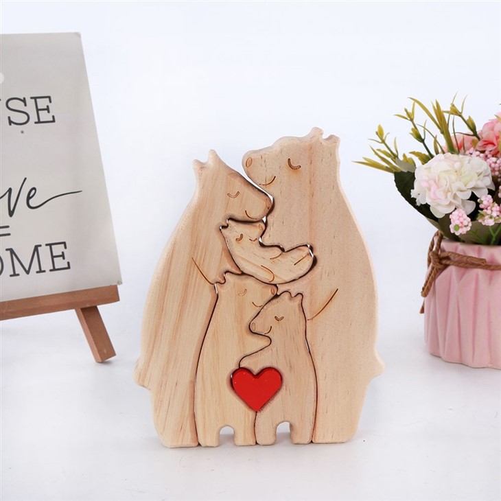 Bear Family Puzzle Gifts Desktop Decoration