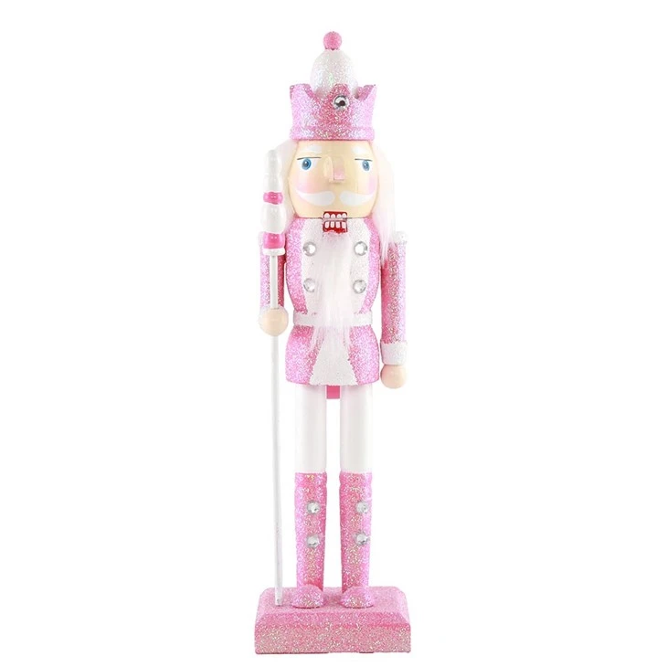 Christmas Home Tabletop Wooden Candy Gradient Nutcracker