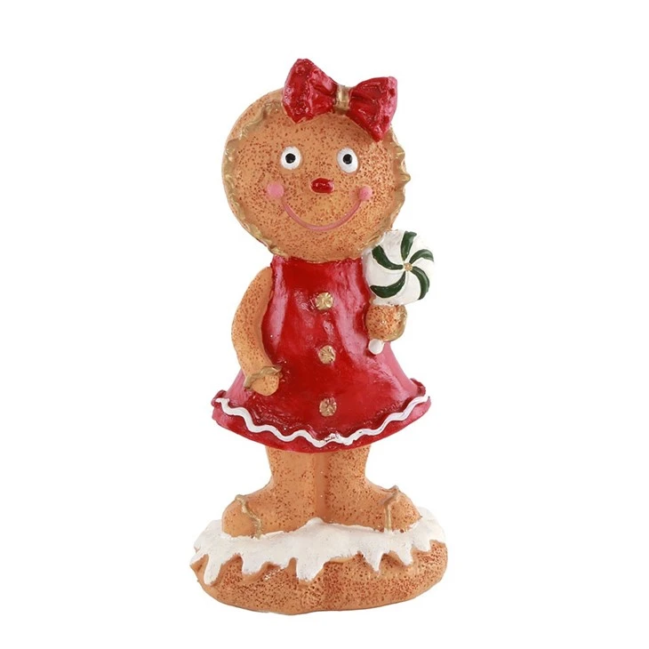 Christmas Tabletop Ornaments Resin Gingerbread Man Decorations