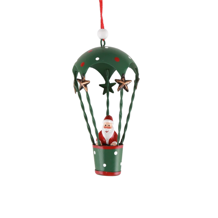 Christmas Tree Hot Air Balloon Parachute Design Pendant
