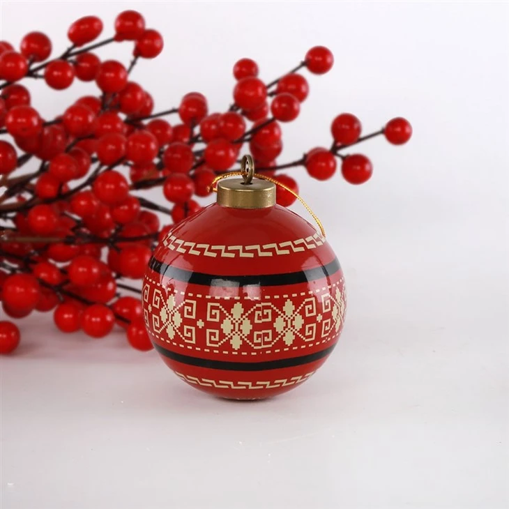 LED Christmas Ceramic Ball Decor