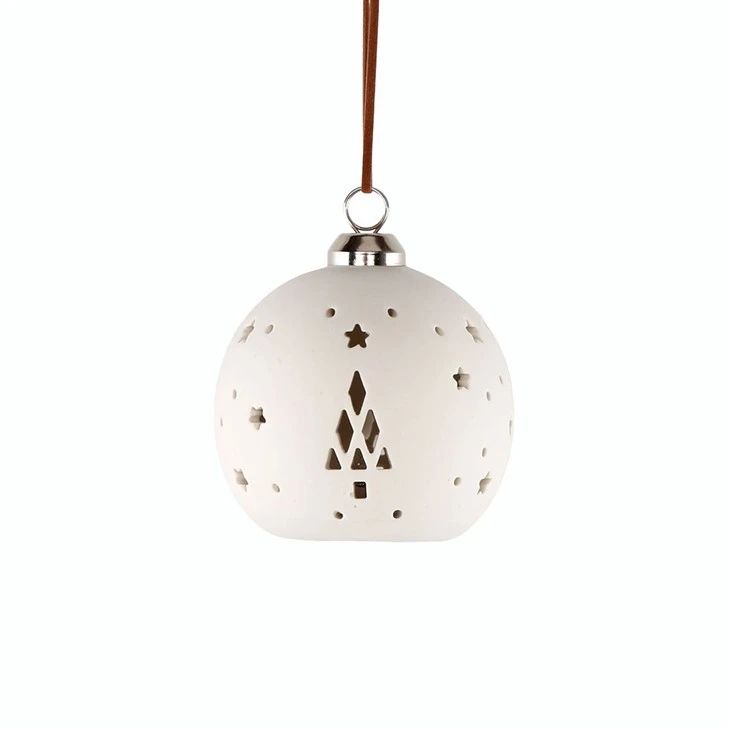 LED Christmas Ceramic Ball Decor