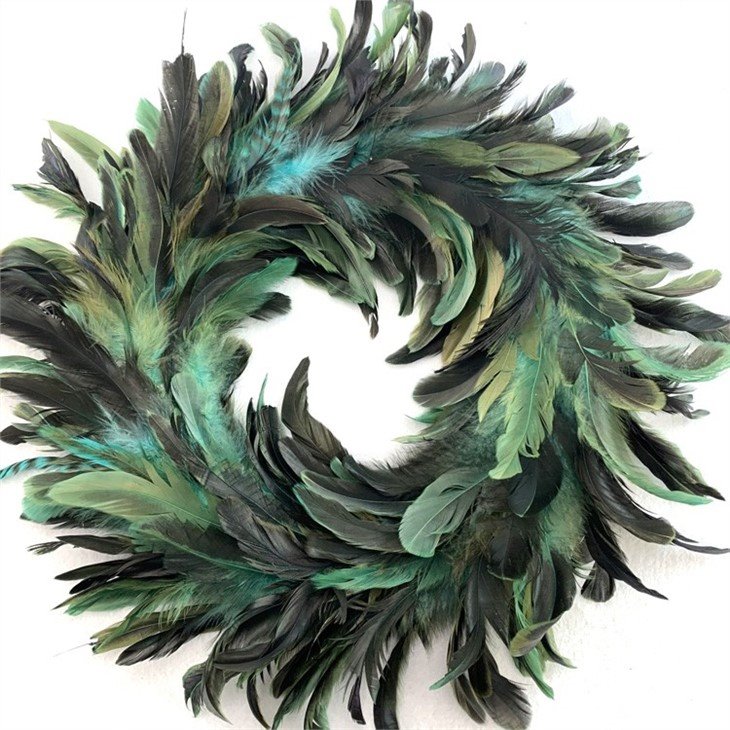 Chicken Feather Wreath