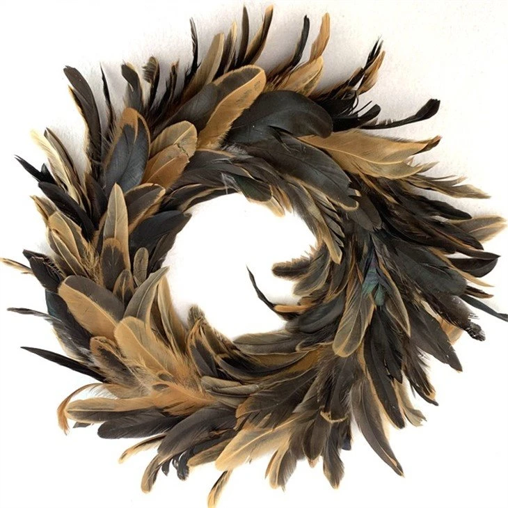 Chicken Feather Wreath