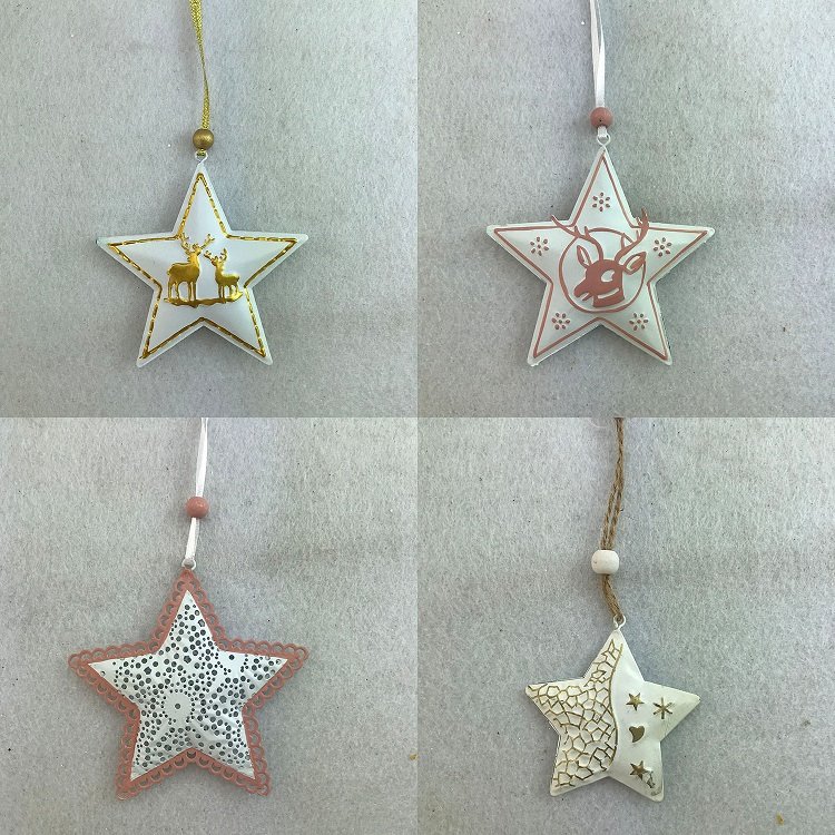 Metal Star Christmas Decorations
