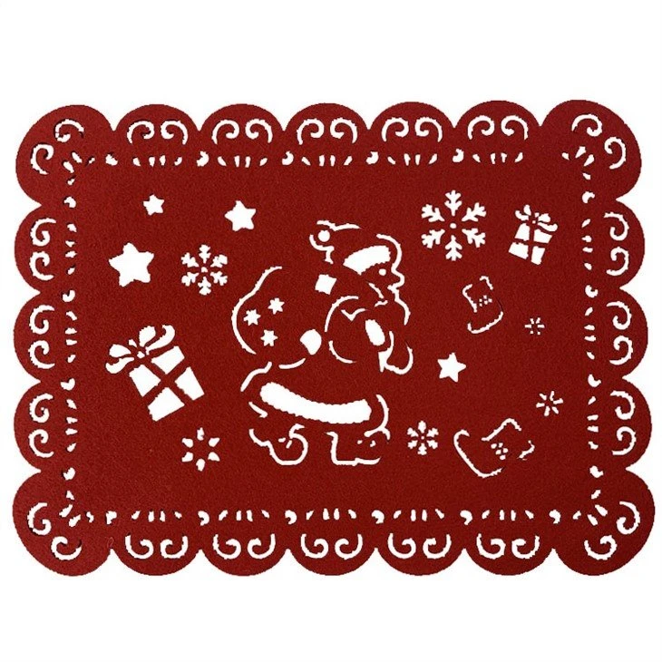 Red Felt Christmas Placemats