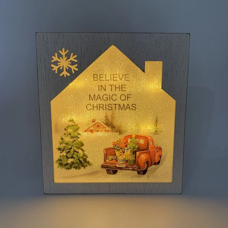 Wooden Christmas Light