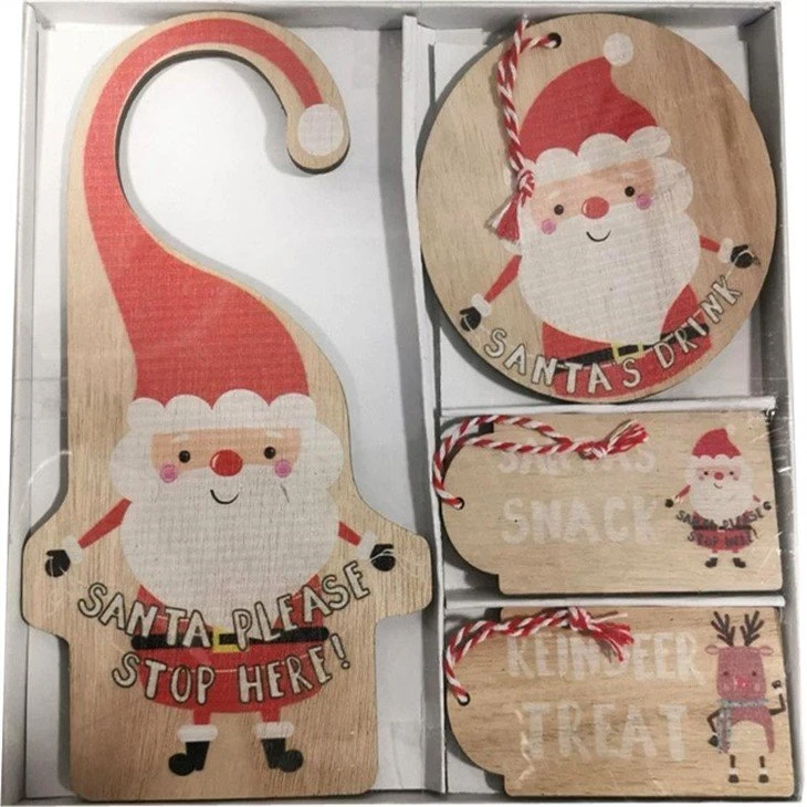 Wooden Christmas Ornament Sets