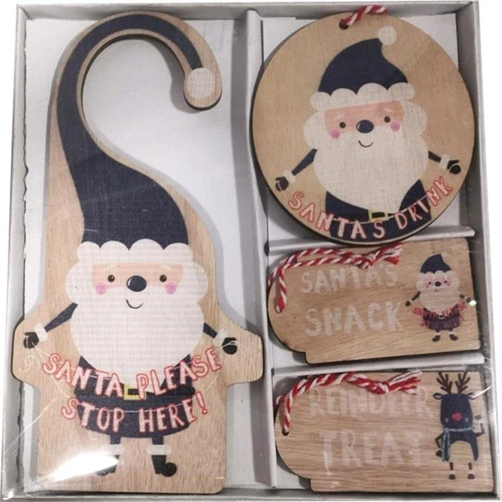 Wooden Christmas Ornament Sets