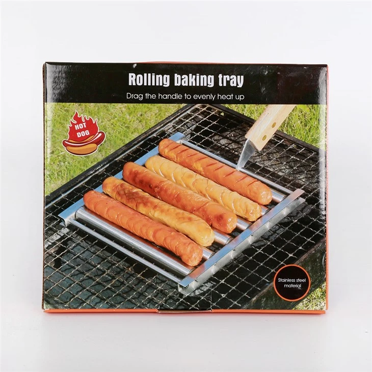 Stainless Steel Hot Dog Sausage Barbecue Roller Rack