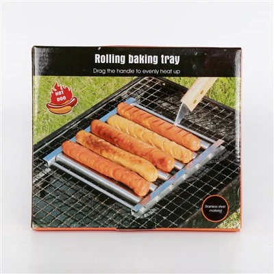 Stainless Steel Hot Dog Sausage Barbecue Roller Rack