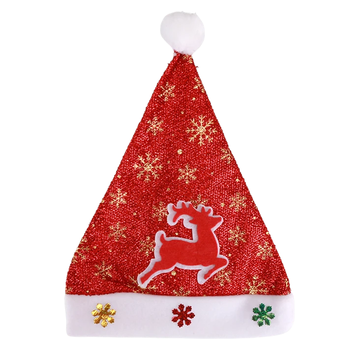 Wholesale Santa Hat Adult Kids Xmas Festival Holiday Velvet Christmas Hats