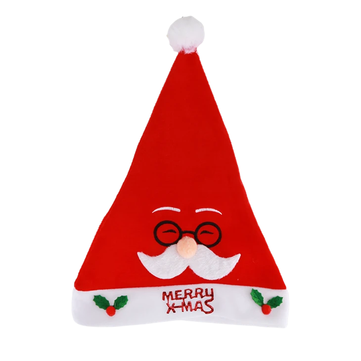 Wholesale Santa Hat Adult Kids Xmas Festival Holiday Velvet Christmas Hats