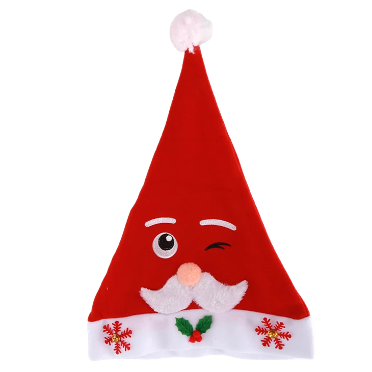 Wholesale Santa Hat Adult Kids Xmas Festival Holiday Velvet Christmas Hats
