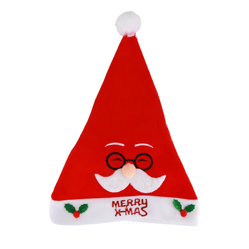 Wholesale Santa Hat Adult Kids Xmas Festival Holiday Velvet Christmas Hats