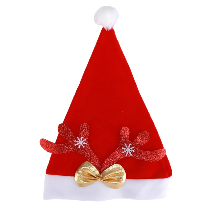 Wholesale Santa Hat Adult Kids Xmas Festival Holiday Velvet Christmas Hats