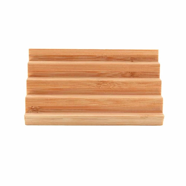 Bamboo Wavy Soap Box Bamboo Soap Dish Tray Holder Dish