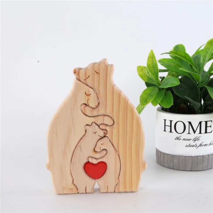 Bear Family Puzzle Gifts Desktop Decoration
