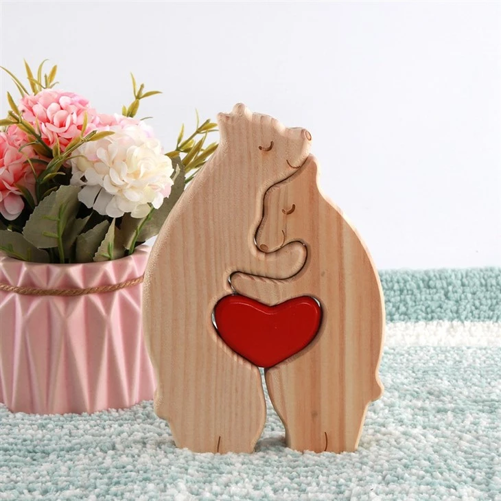 Bear Family Puzzle Gifts Desktop Decoration