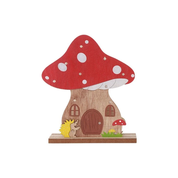 Christmas Santa Claus Mushrooms Gingerbread Man Tabletop LED Ornaments
