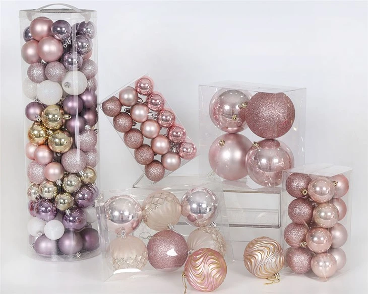 Christmas Tree Decorations Pink Christmas Balls