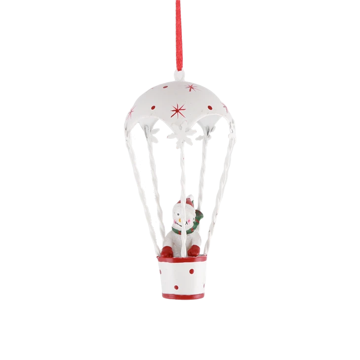 Christmas Tree Hot Air Balloon Parachute Design Pendant