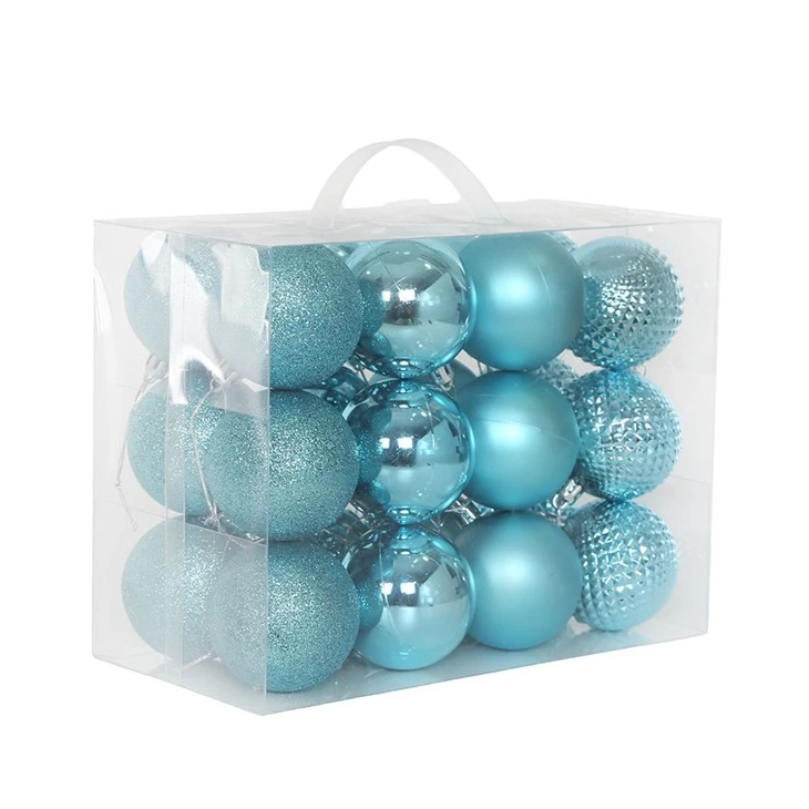 Enchanting Blue Christmas Balls Ornaments