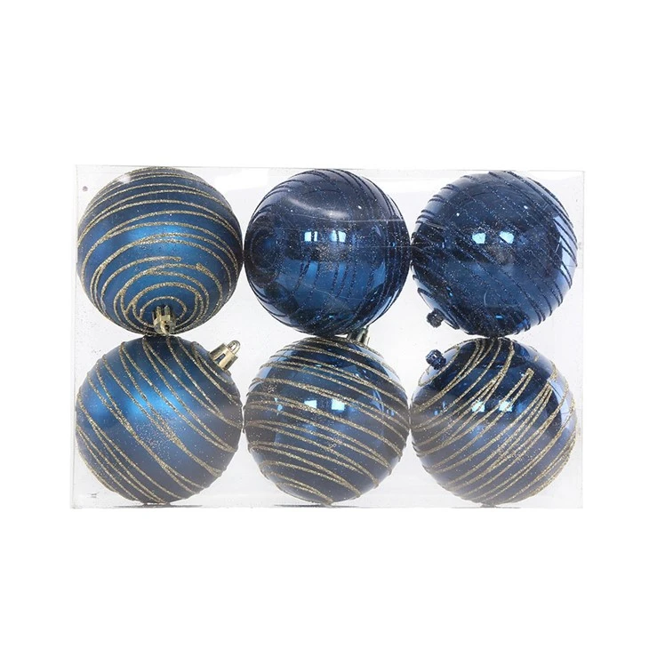 Enchanting Blue Christmas Balls Ornaments