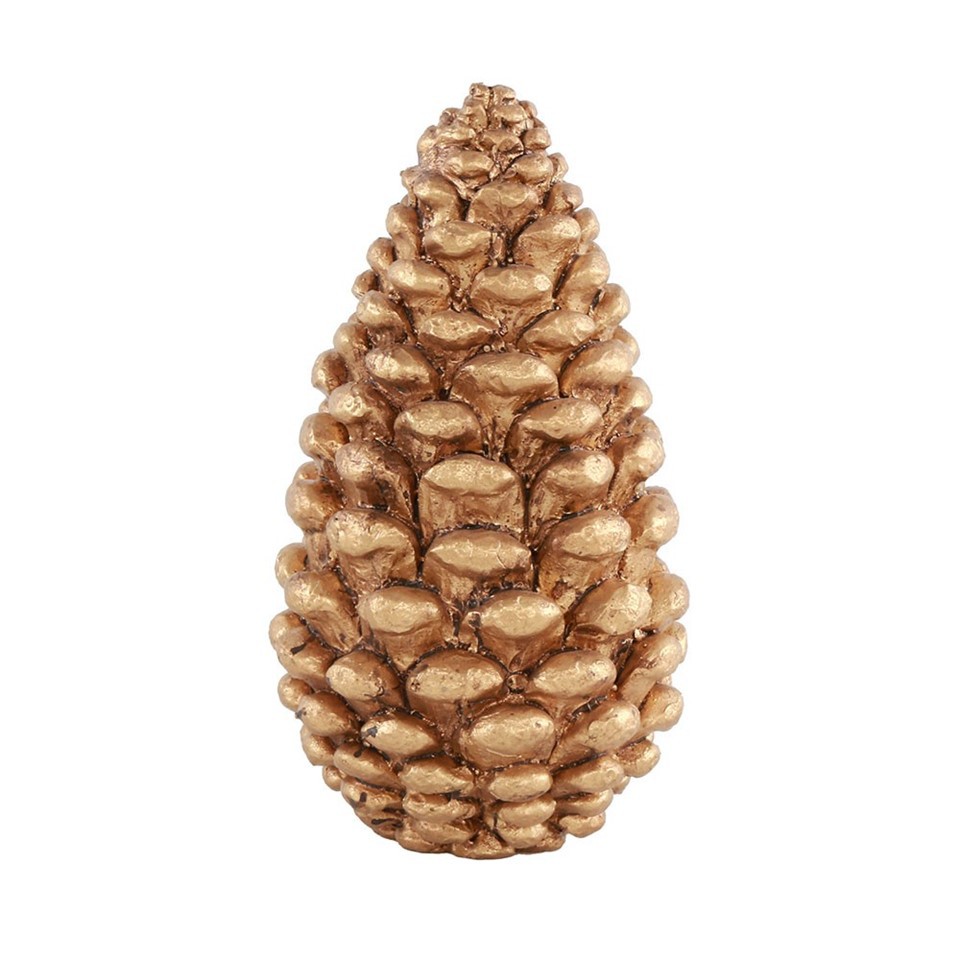Gold Pine Cone Ornament