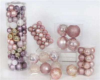 Christmas Tree Decorations Pink Christmas Balls